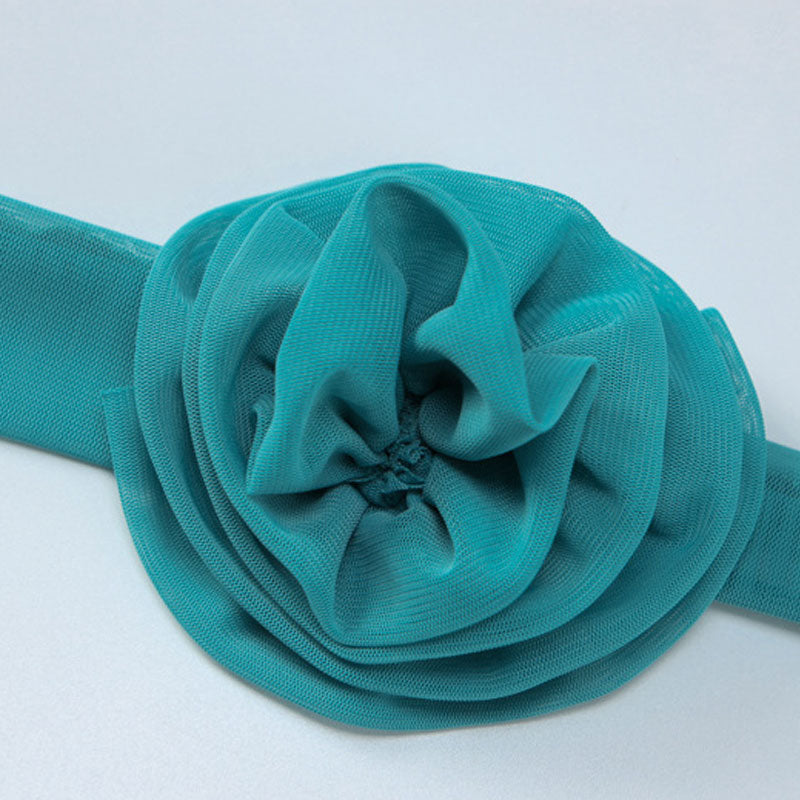 sexy-mesh-3d-floral-choker-detail-strapless-bodycon-party-midi-dress-turquoise-3